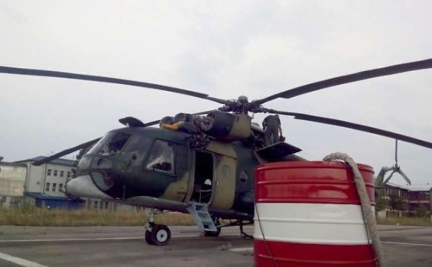 Zbog požara u Jablanici poletjeli helikopteri Oružanih snaga BiH